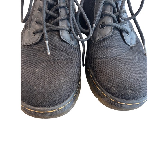 Dr Martens Combs Black Canvas‎ Combat Boots Mens Womens Size 7 US L - Picture 8 of 10